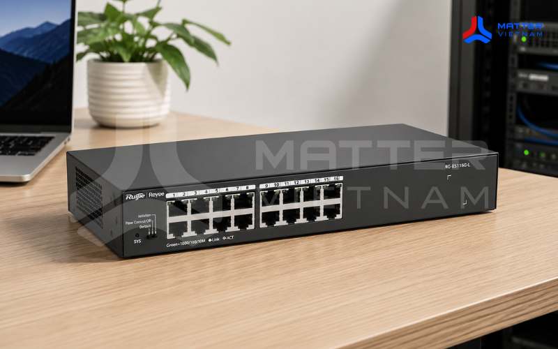 Nên dùng Switch Ruijie 16 Port Gigabit trong trường hợp nào?