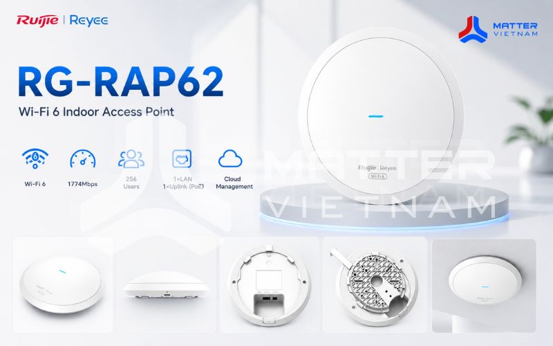 Wifi trong nhà Ruijie RG-RAP62 (Wifi 6)