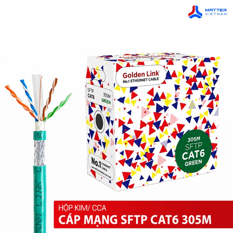 C&aacute;p mạng Golden Link Platinum Cat 6 STP (TW1104)