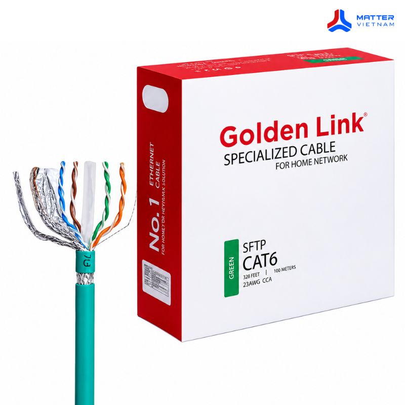 C&aacute;p mạng Golden Link Platinum Cat 6 STP (TW1104)
