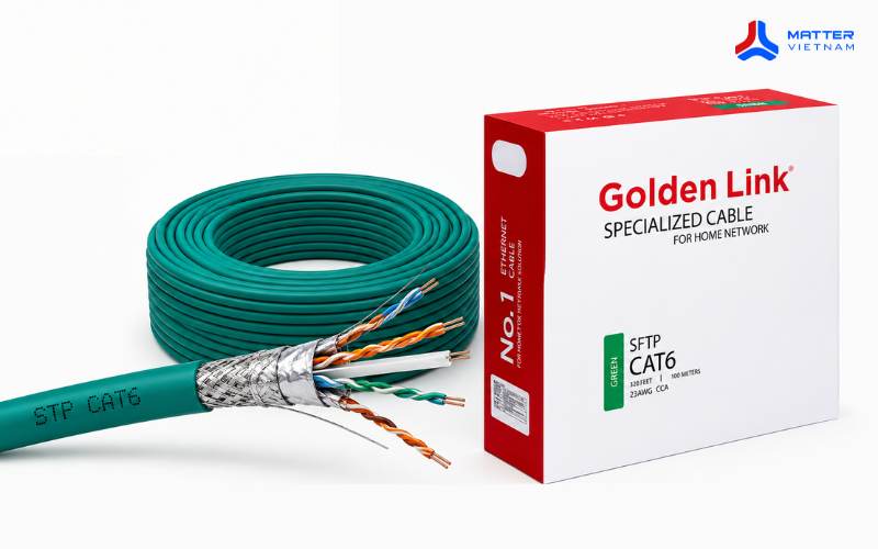Cáp mạng Golden Link Platinum Cat 6 STP