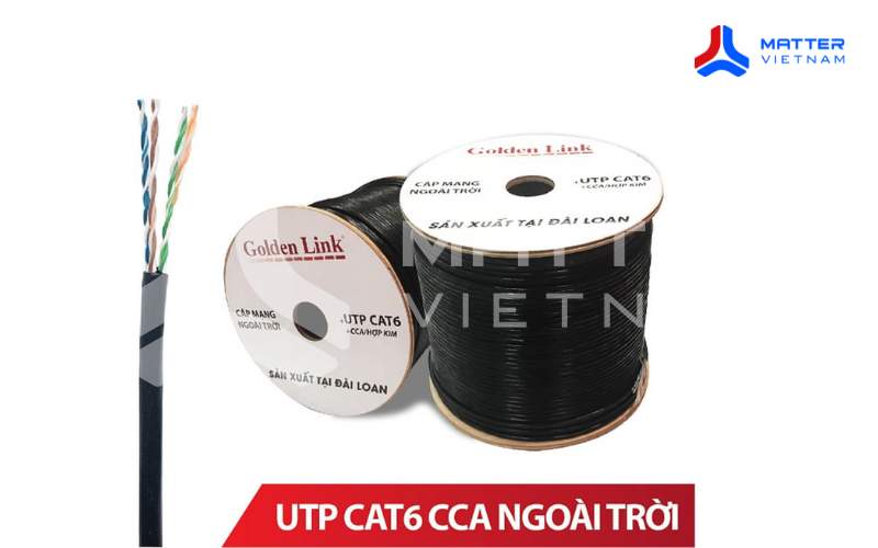 Tổng quan sản phẩm Cáp mạng Golden Link ngoài trời Cat 6 UTP