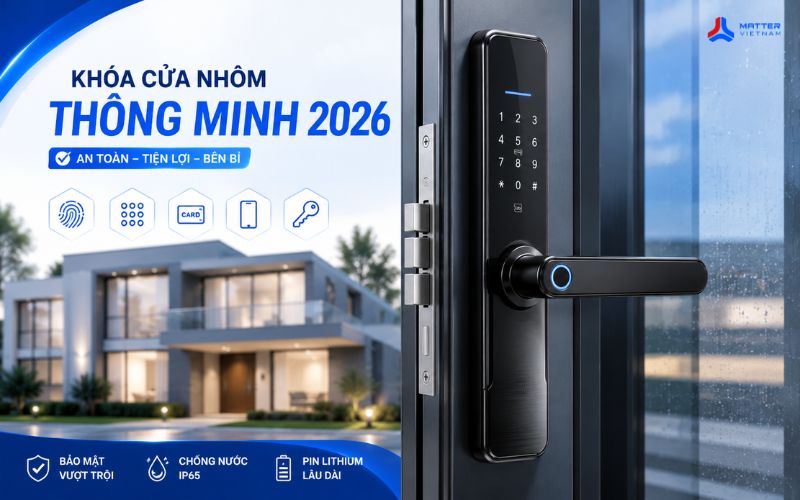 Kh&oacute;a cửa nh&ocirc;m th&ocirc;ng minh 2026: Loại n&agrave;o tốt? ti&ecirc;u ch&iacute; chọn mua