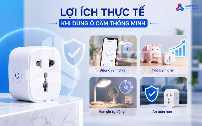 Lợi ích thực tế khi dùng ổ cắm thông minh