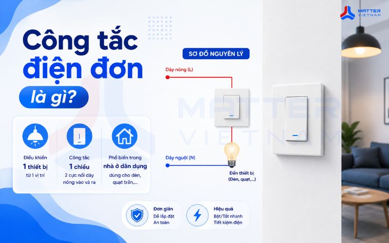 Công tắc điện đơn là gì?