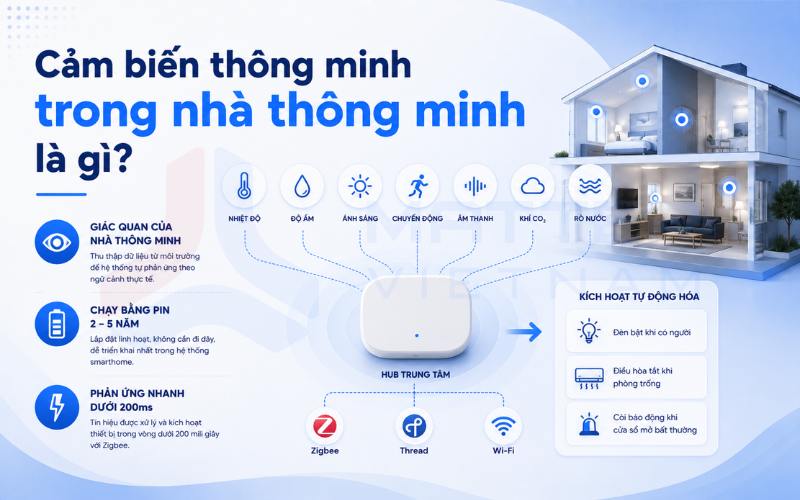 Cảm biến thông minh trong nhà thông minh là gì?