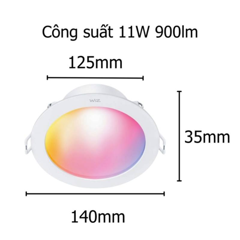 den-am-tran-wiz-downlight-5-inch-11w-2 Đèn âm trần Wiz Downlight RGB 5 inch 11W
