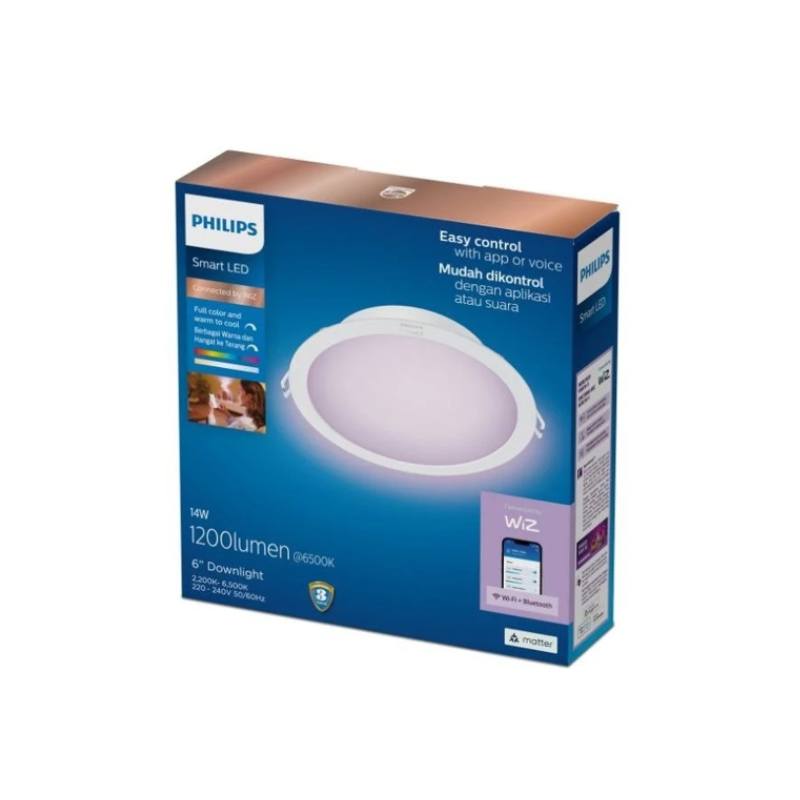 Đ&egrave;n &Acirc;m Trần Wiz Downlight RGB 6 Inch 14W Đổi M&agrave;u (PHI WFB RGB/14W RD6)