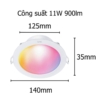 den-am-tran-wiz-downlight-5-inch-14w-2 Đèn Âm Trần Wiz Downlight RGB 6 Inch 14W Đổi Màu (PHI WFB RGB/14W RD6)