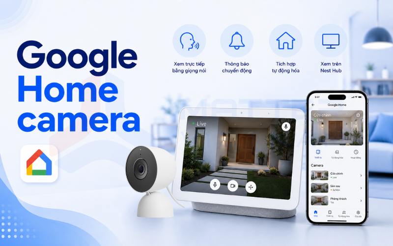 Google Home camera: Cách tích hợp, thiết bị tương thích