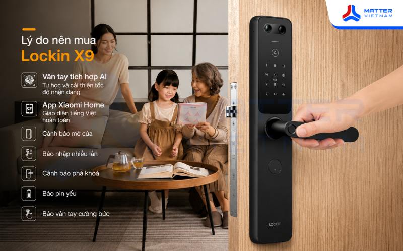 Khóa Thông Minh Lockin X9 Pro: Có Camera Chuông Cửa