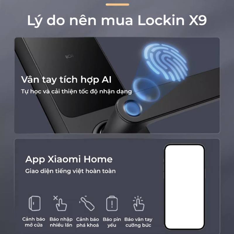 khoa-thong-minh-lockin-x9-pro-2 Khóa Thông Minh Lockin X9 Pro: Có Camera Chuông Cửa (TFPL408)