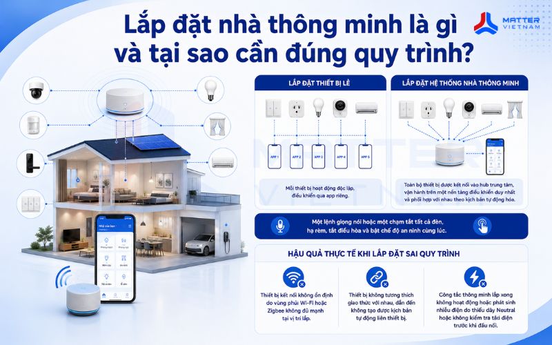 Lắp đặt nhà thông minh là gì và tại sao cần đúng quy trình?