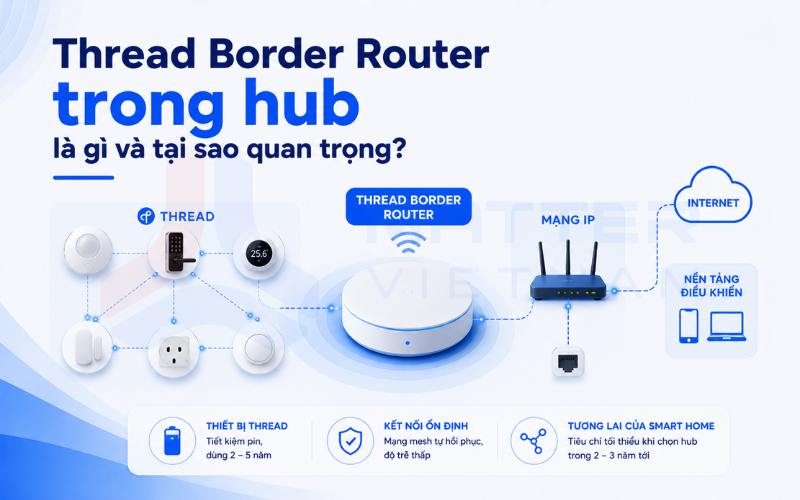 Thread Border Router trong hub là gì và tại sao quan trọng?