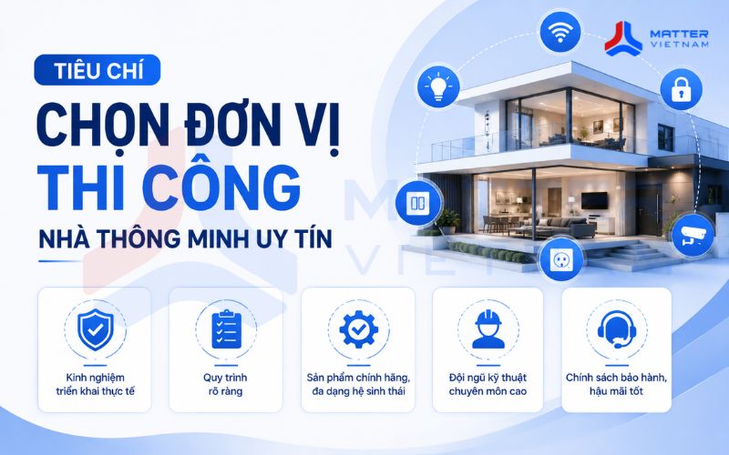 Tiêu chí chọn đơn vị thi công nhà thông minh uy tín
