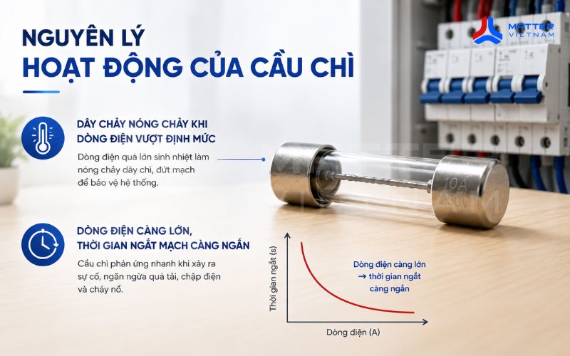 Nguyên lý hoạt động của cầu chì