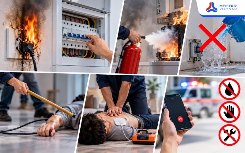 Cách xử lý khi xảy ra sự cố điện