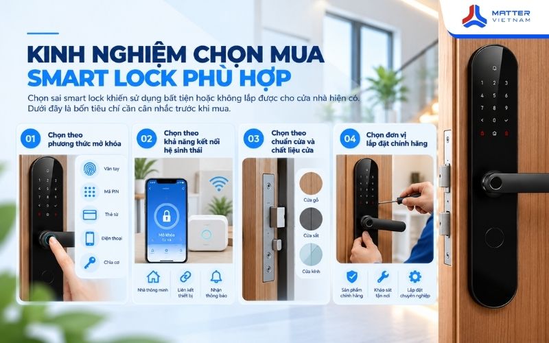 Kinh nghiệm chọn mua smart lock phù hợp