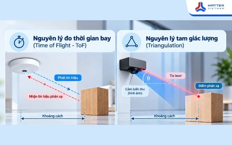 Nguyên lý hoạt động của cảm biến khoảng cách